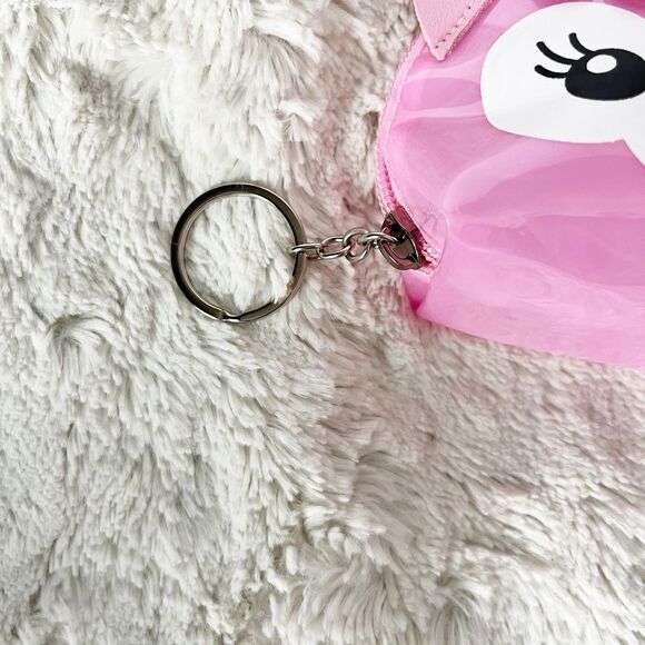 Pink Kitty Transparent Keychain Bag - Picture 3 of 5
